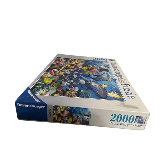 Ravensburger 2000 Piece Jigsaw Puzzle "Underwater" Colorful Fish Seascape - Picture 15 of 15